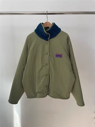 Reversible Contrast Label Color Oversize jacket