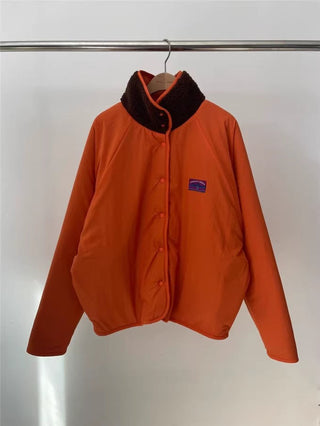 Reversible Contrast Label Color Oversize jacket