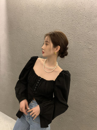 Square Collar loose top