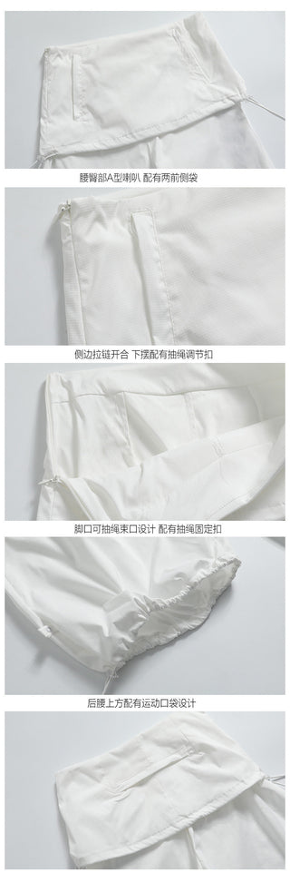 Fake two-piece slim kangaroo pants