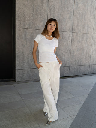 Loose fit wide Leg Drawstring Casual pants