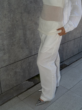 Loose fit wide Leg Drawstring Casual pants