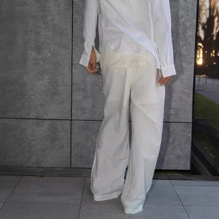 Loose fit wide Leg Drawstring Casual pants