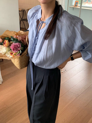 All-Match Solid Color Long Sleeve Shirt