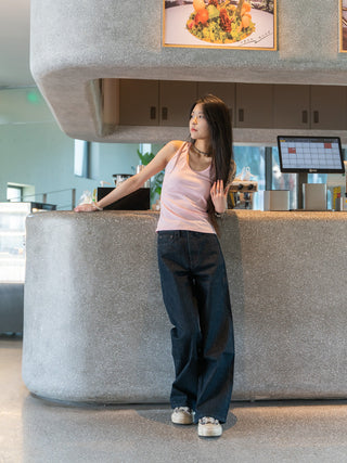 Retro Loose wide Leg Denim Pants