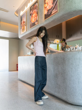 Retro Loose wide Leg Denim Pants
