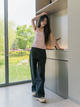 Retro Loose wide Leg Denim Pants