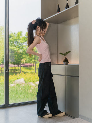 Retro Loose wide Leg Denim Pants