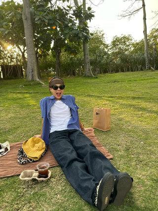 Retro Loose wide Leg Denim Pants