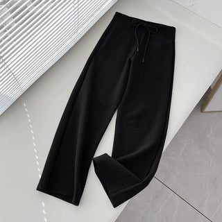 Slim waist loose drawstring sweatpants