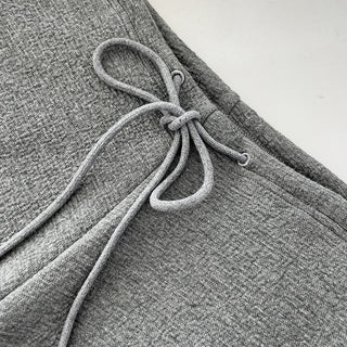 Slim waist loose drawstring sweatpants