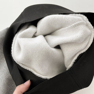 Slim fit fleece skirt