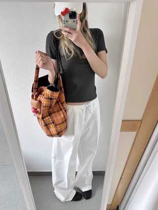 Drawstring Nylon Air Relaxed sporty pants