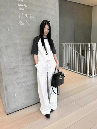 Drawstring Nylon Air Relaxed sporty pants