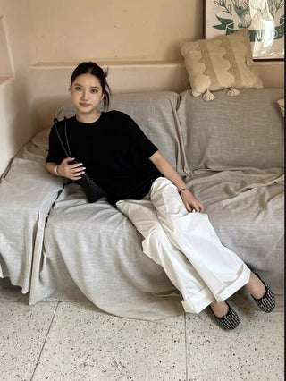 Drawstring Nylon Air Relaxed sporty pants