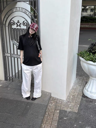 Drawstring Nylon Air Relaxed sporty pants