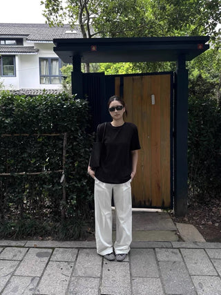 Drawstring Nylon Air Relaxed sporty pants