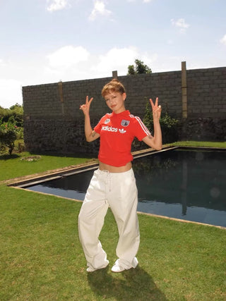 Drawstring Nylon Air Relaxed sporty pants