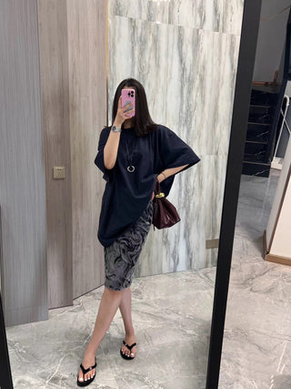 Elastic Waist Velvet slim skirt