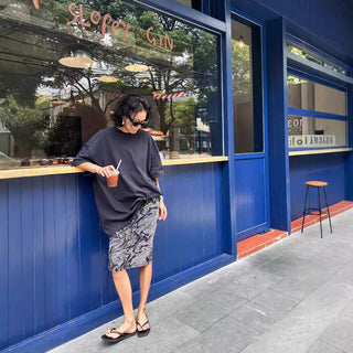 Elastic Waist Velvet slim skirt