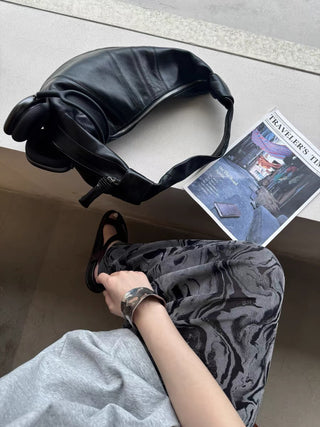 Elastic Waist Velvet slim skirt