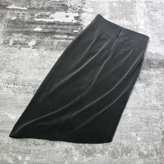 Wrapped Pleated Asymmetrical Split skirt