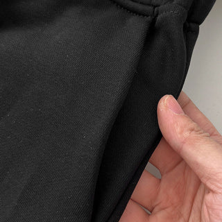 Contrast double waist stitching drawstring pants