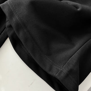 Contrast double waist stitching drawstring pants