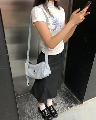 Black Slim-fit Fishtail Skirt