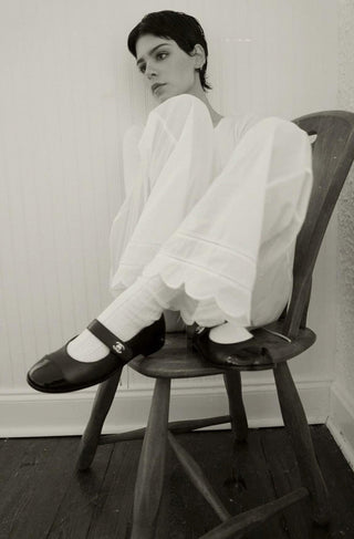 Embroidered Lace cotton Pants