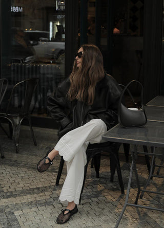 Embroidered Lace cotton Pants