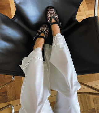 Embroidered Lace cotton Pants