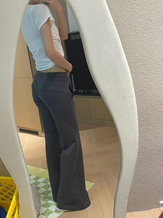 Slim Waist drawstring sporty pants