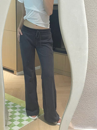 Slim Waist drawstring sporty pants