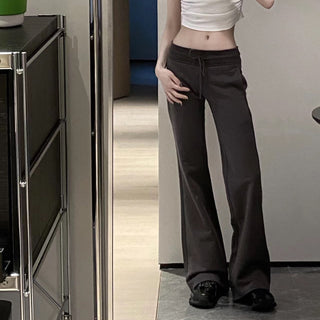 Slim Waist drawstring sporty pants