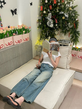 Mid-high Waist Wide Retro jeans