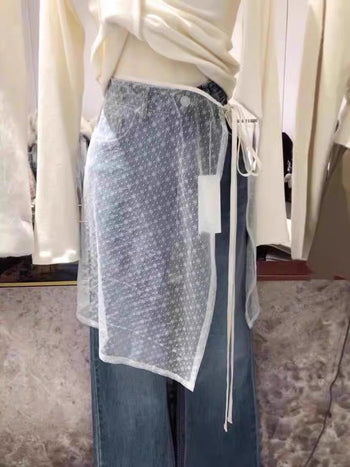 Layered lace skirt
