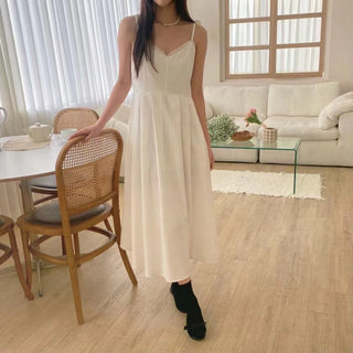 V-neck slim dress