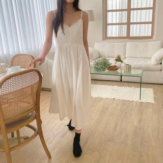V-neck slim dress