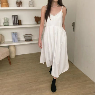 V-neck slim dress