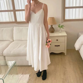 V-neck slim dress