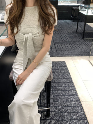 Lace-up round neck short sleeve top