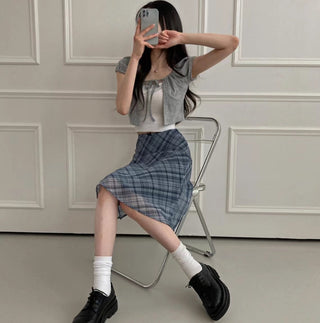 Plaid Skirt Dress