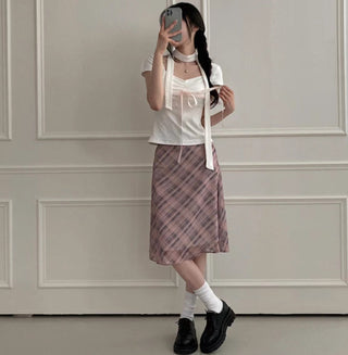 Plaid Skirt Dress
