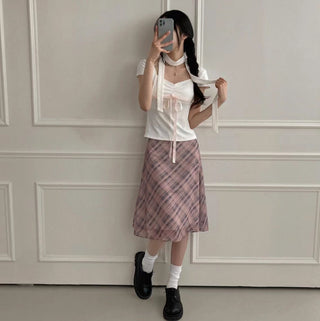 Plaid Skirt Dress