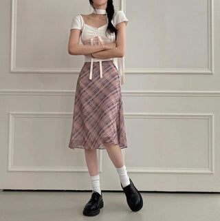 Plaid Skirt Dress