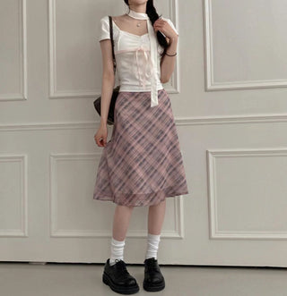 Plaid Skirt Dress