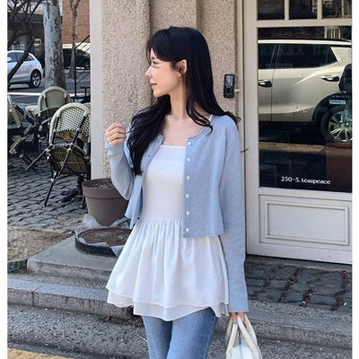 Ruffle Strap Vest