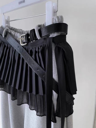 Lace Pleated Skirt