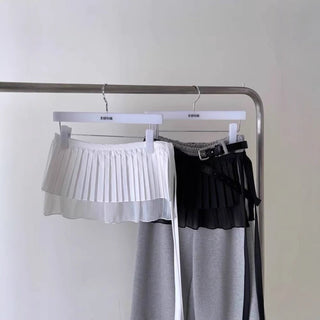 Lace Pleated Skirt
